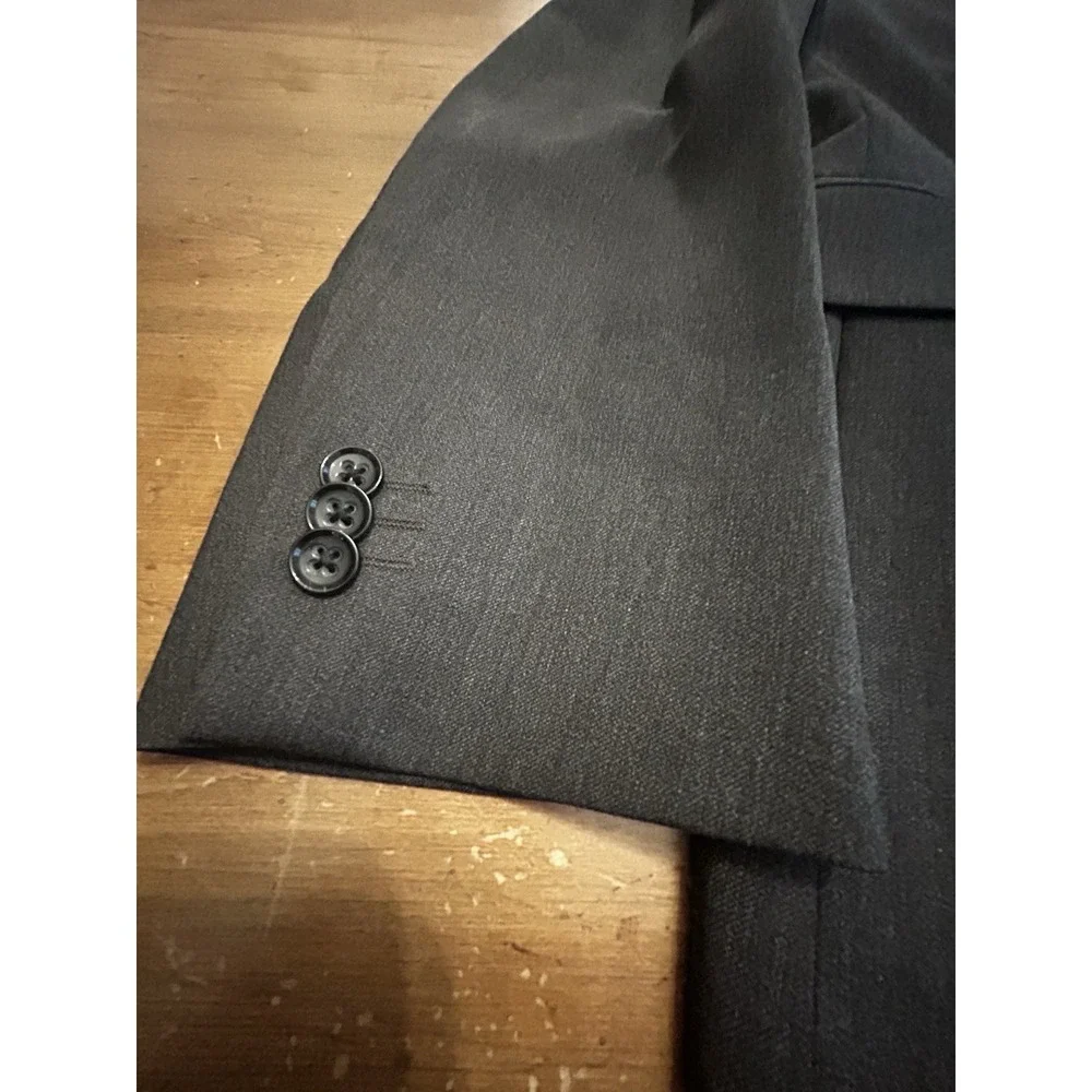 Banana Republic Lanificio Fabric Gray Blazer Sport Coat Mens 42L Wool Modern Fit